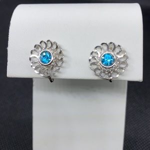 Vintage Bond Boyd Sterling Screwback Earrings